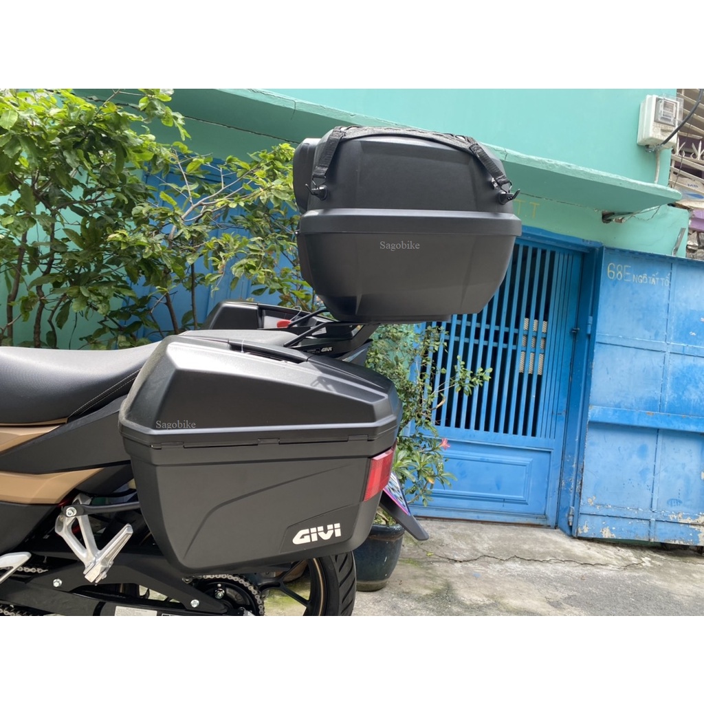 Thùng xe Winner X 2022, Givi E43NTL_ADV, thùng hông E22N, baga SBLWinner150/X, MV Winner X V3