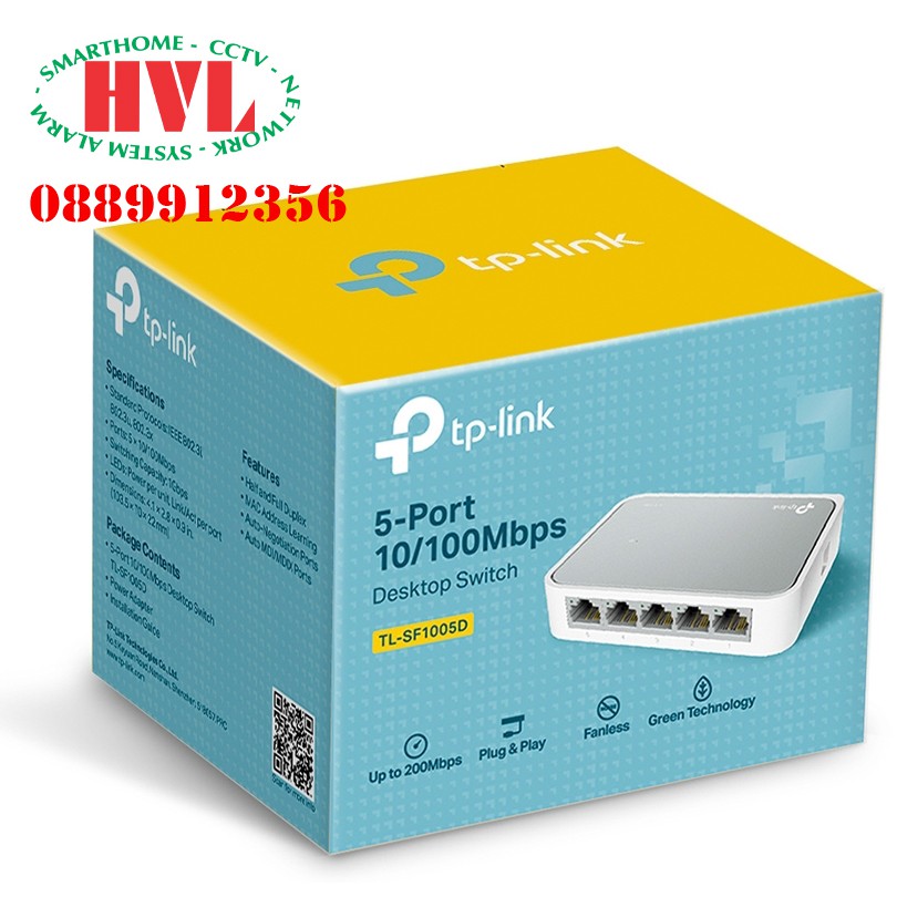 Switch TP-Link TL-SF1005D 5-Port 10/100Mbps