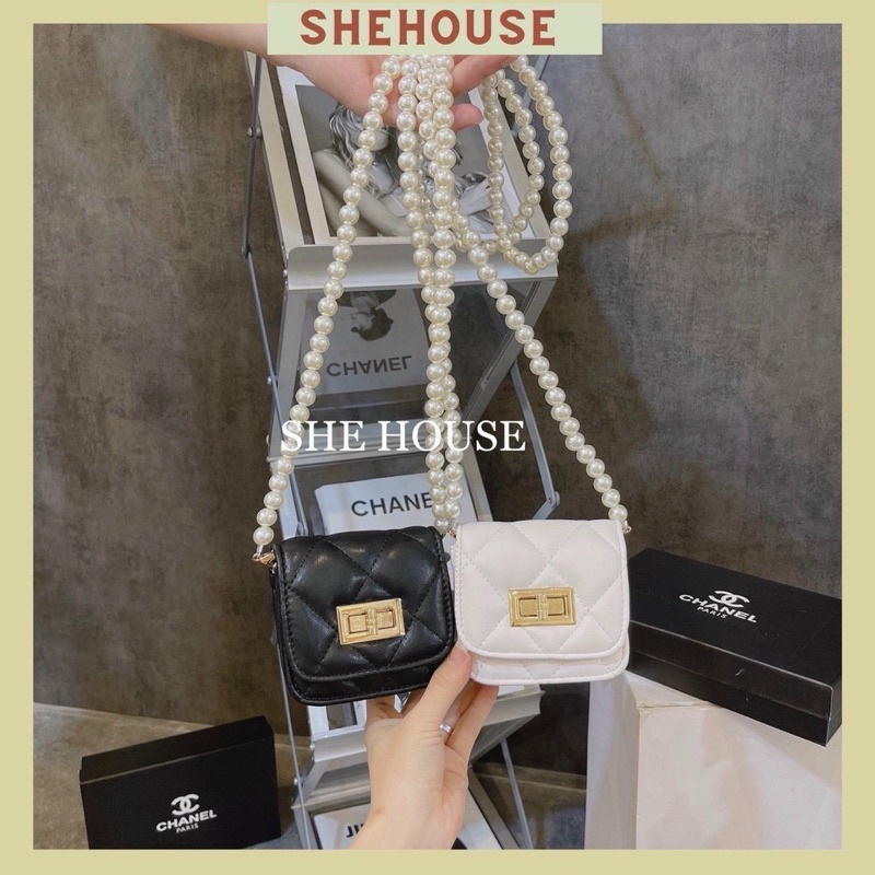 Túi Mini Nữ kèm dây ngọc đeo chéo nhỏ xinh💖FREESHIP💖