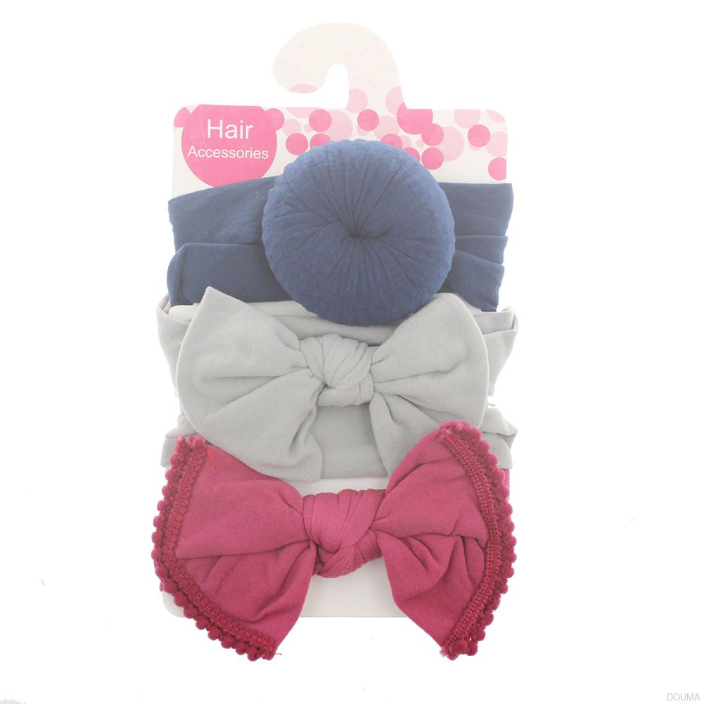 Bộ 3 Băng Đô Nơ Dễ Thương Cho Bé Gái