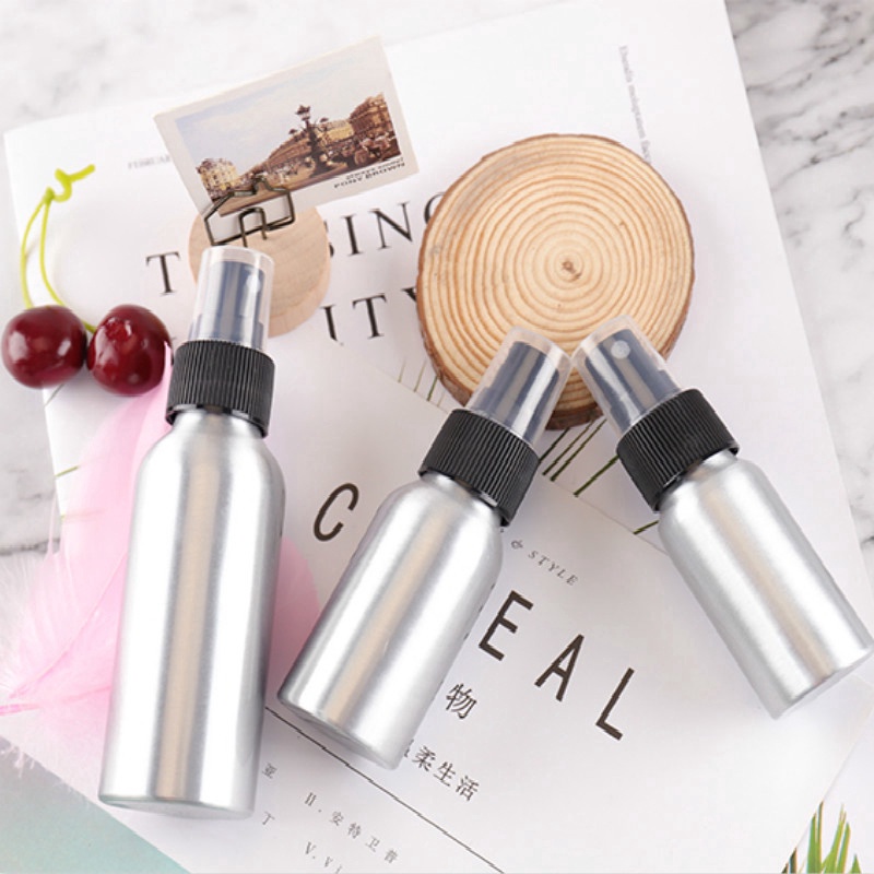 Chai xịt phun sương bằng nhôm dung tích 40/ 50/ 100/ 150ml tiện dụng