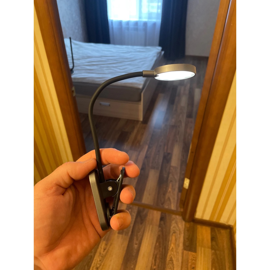 Đèn LED Mini không dây Bas,eus - Đèn đọc sách dạng kẹp và để bàn tiện lợi - 12 tháng bảo hành