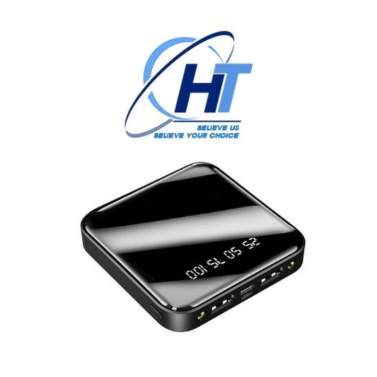 Power Bank Digital Dispaly Mirror Surface Mini Portable Bộ sạc Dự Phòng Điện 20000 mAh