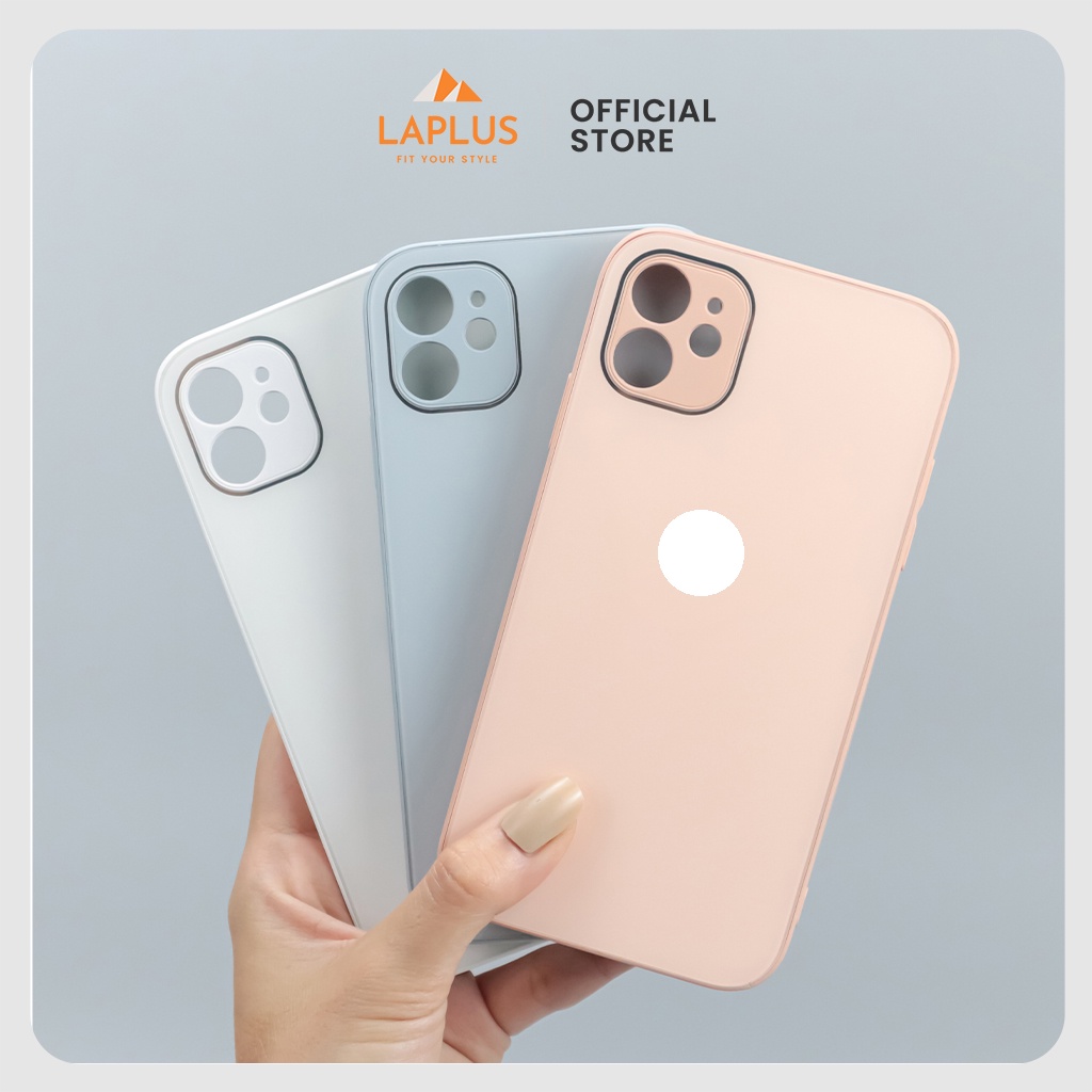 Ốp Dành Cho Iphone Có Hình Táo Tráng Gương Cường Lực Full Viền 11 / 11 Pro / 11 Promax / 12 / 12 Pro / 12 Promax