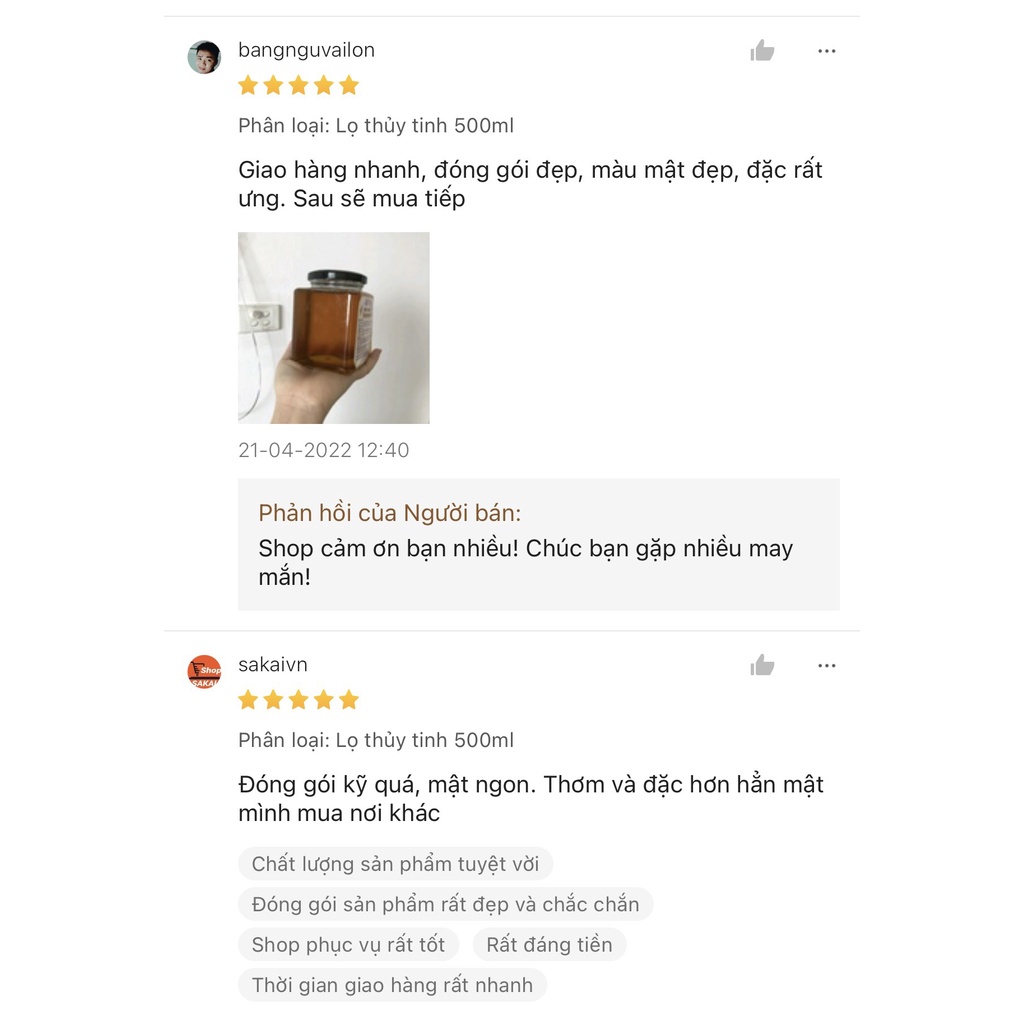 Mật ong rừng nguyên chất tự nhiên hoa nhãn loại đặc biệt hũ thủy tinh 500ml Herybee