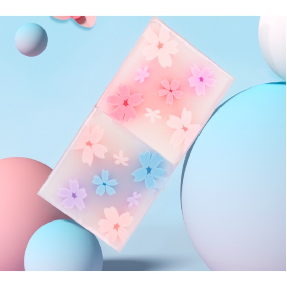 Gôm Tẩy 4B Chữ Nhật Sakura Cục Tẩy không bụi chữ nhật in hình hoa anh đào