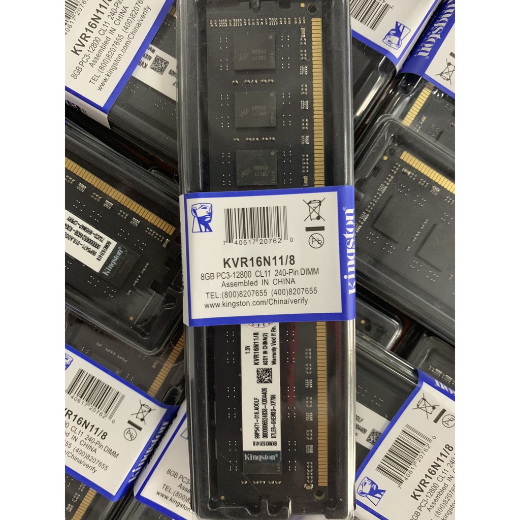 RAM Kingston 8Gb DDR3 Bus 1600Mhz Mới 100% bảo hành 3 năm