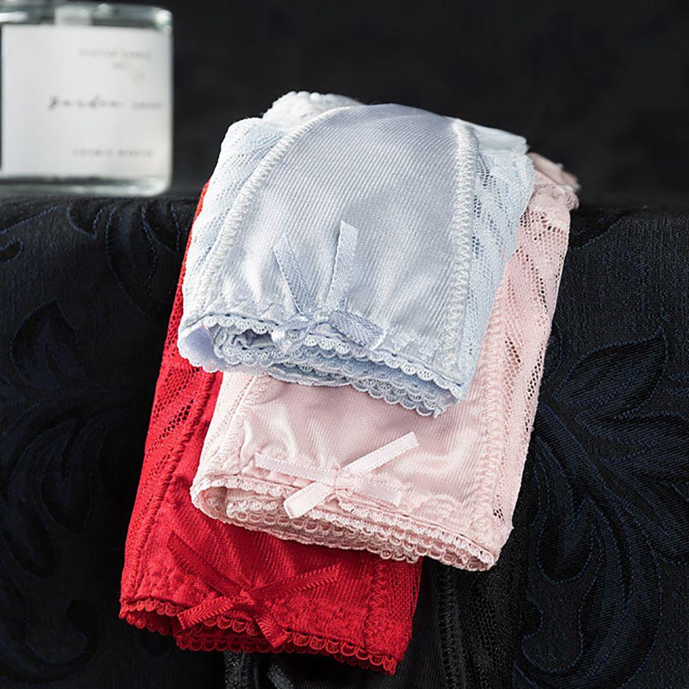 AROMA Quần Lót Cotton Chữ T Phối Ren Lưng Trần Thoáng Khí Gợi Cảm Cho Nữ