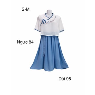 Đầm voan cosplay màu pastel