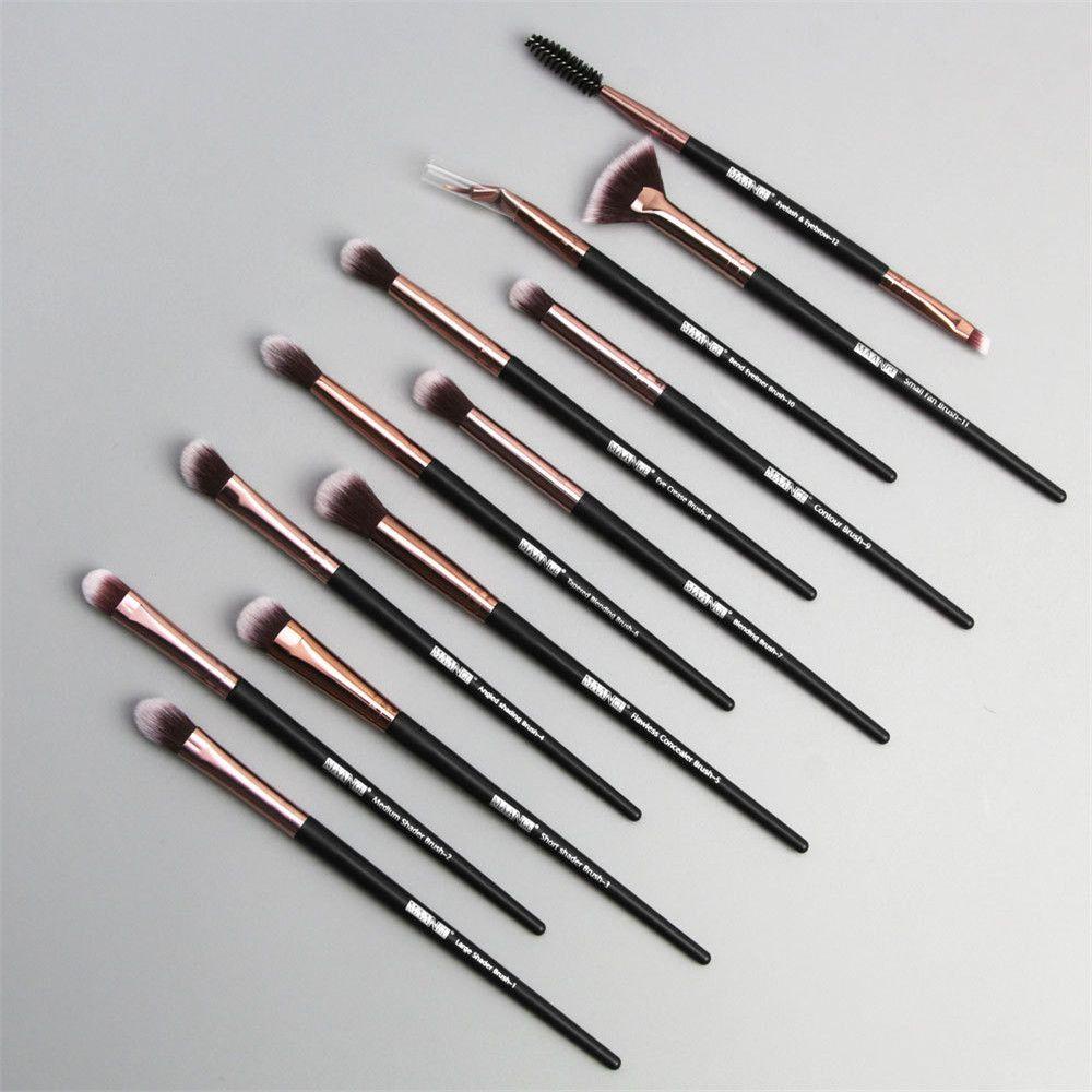ROWANS Set 12 Cọ Trang Điểm Chuyên Nghiệp