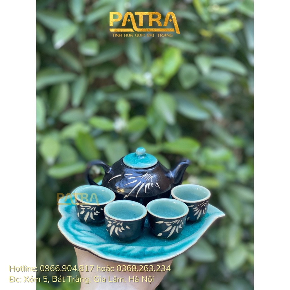 Bộ Ấm Chén Mini Thờ Cúng Trưng Bày Ấm Chén Hạt Mít Pha Trà Sen Bát Tràng, Nhiều Mẫu Lựa Chọn