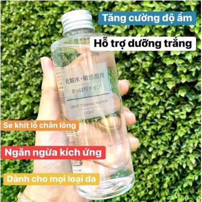 Nước Hoa Hồng Toner Muji Light Toning Water Cân Bằng Da 200ml