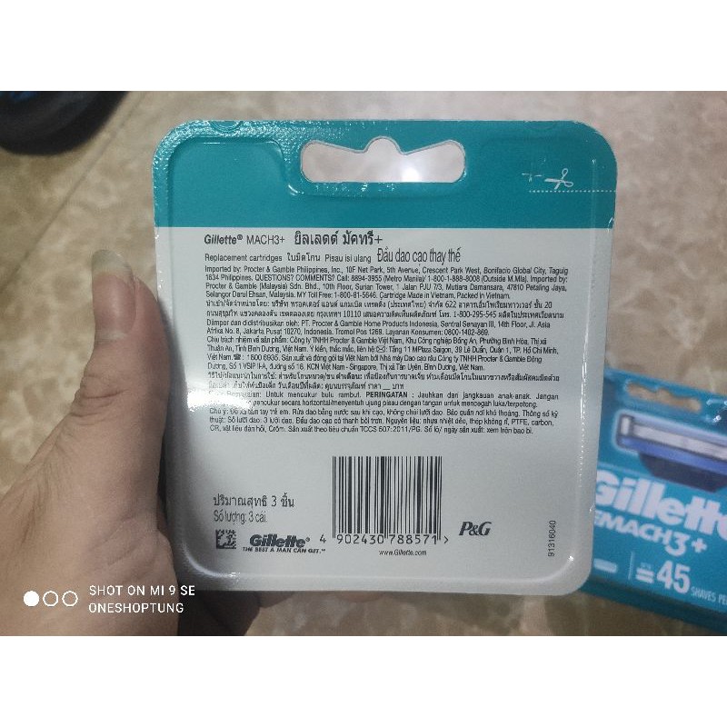 Lưỡi Dao Cạo Gillette Mach 3