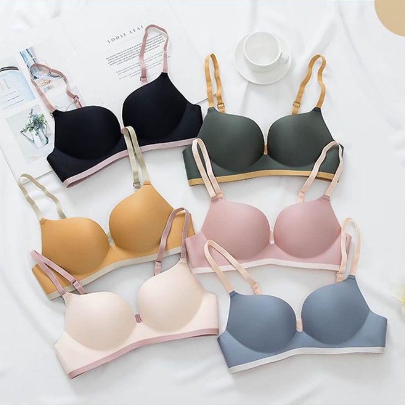 Áo Ngực Không Gọng Không Đường May Phong Cách Hàn Quốc Quyến Rũ Cho Nữ