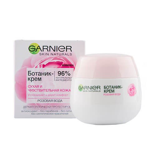 KEM DƯỠNG DA MẶT GARNIER SKIN NATURALS ROSE. TRẺ HÓA DA KHÔ VÀ DA NHẠY CẢM