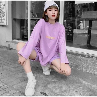 Áo thun tím dài tay we are young - sweater nỉ re good unisex