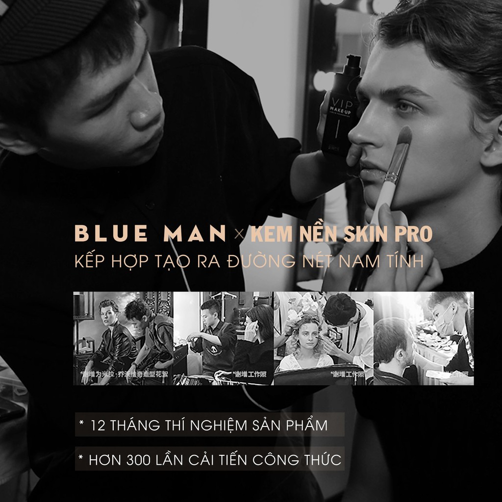 Kem Nền Nam Kiềm Dầu, Che Khuyết Điểm Hoàn Hảo Blueman 30ml