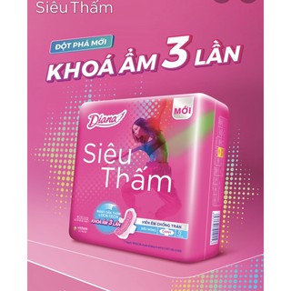 Băng vệ sinh siêu mỏng cánh kiểm soát mùi Diana siêu thấm 8 miếng