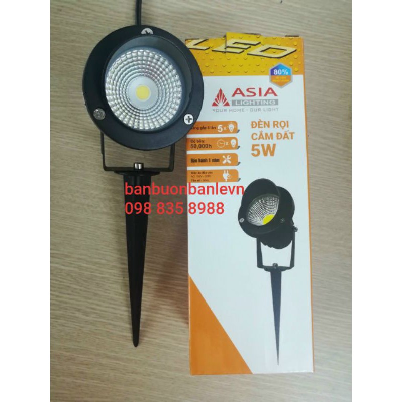 Đèn LED cắm đất rọi cây sân vườn 5w IP66 ngoài trời ASIA