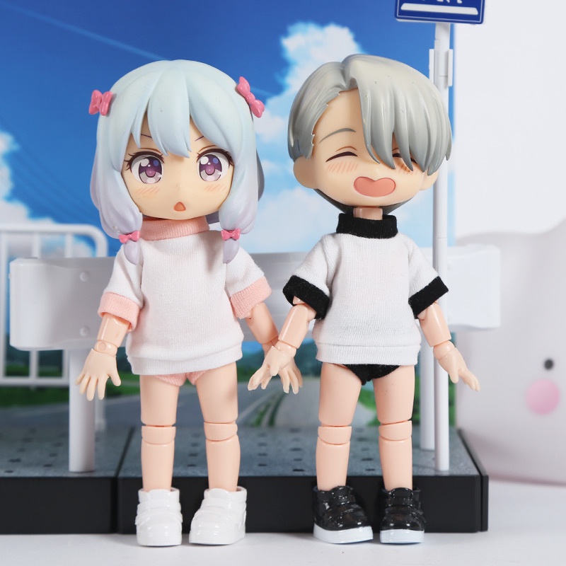 Giày da cho búp bê BJD ob11 1/12