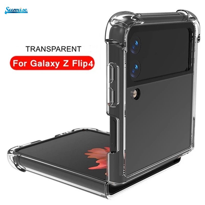 Ốp Điện Thoại Trong Suốt Bảo Vệ Bốn Góc Chống Sốc Chống Rơi Cho Samsung Galaxy Z Flip 4