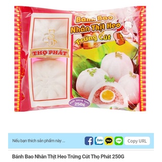 Bánh bao thịt heo trứng cút Thọ Phát 250g