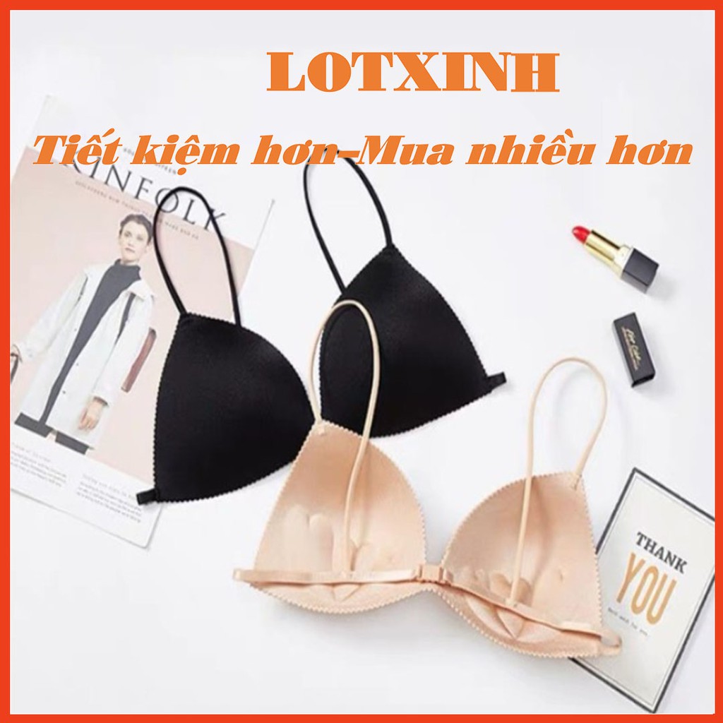 Áo ngực dây mảnh su đúc cài sau sexy Bra nữ mút mỏng không gọng đệm LOTXINH