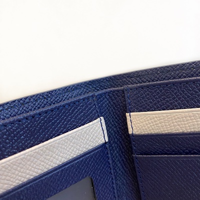 Ví da cao cấp wallet dáng ngang trẻ trung phối màu phong cách hàn quốc [ khắc tên theo yêu cầu ]