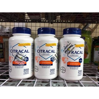 (Freeship) viên uống Citracal Calcium Supplement +D3, Petites, 200 viên