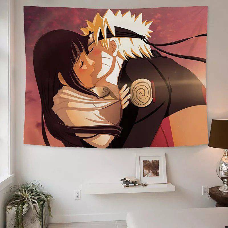 Tranh vải treo tường trang trí nội thất họa tiết hoạt hình Naruto nghệ thuật