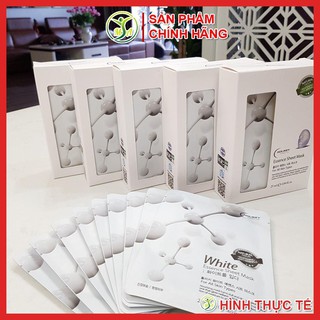 Chính hãng - combo 5 mặt nạ đắp mặt chứa tinh chất dưỡng trắng Holikey White Essence Sheet Mask