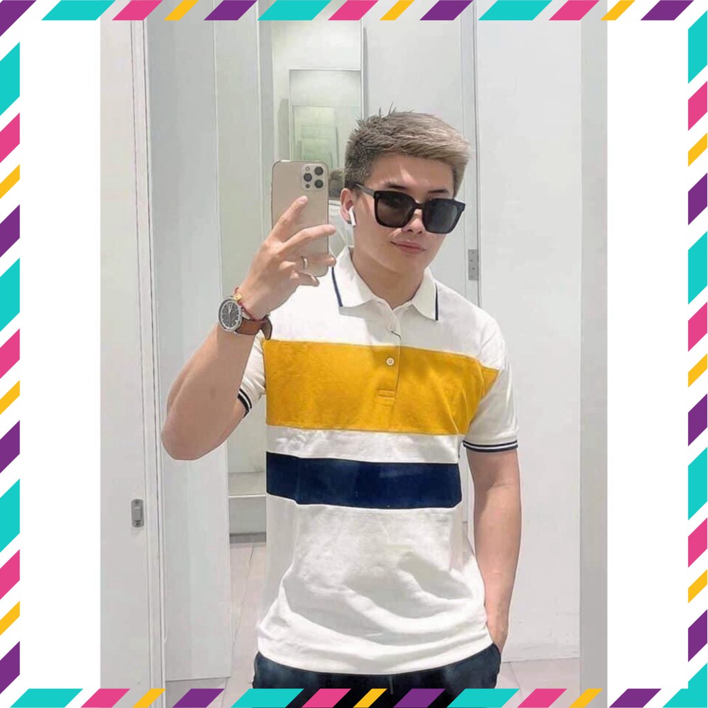 [CAO CẤP] Áo Polo Sọc Vàng Cho Nam,Polo Seed | BigBuy360 - bigbuy360.vn
