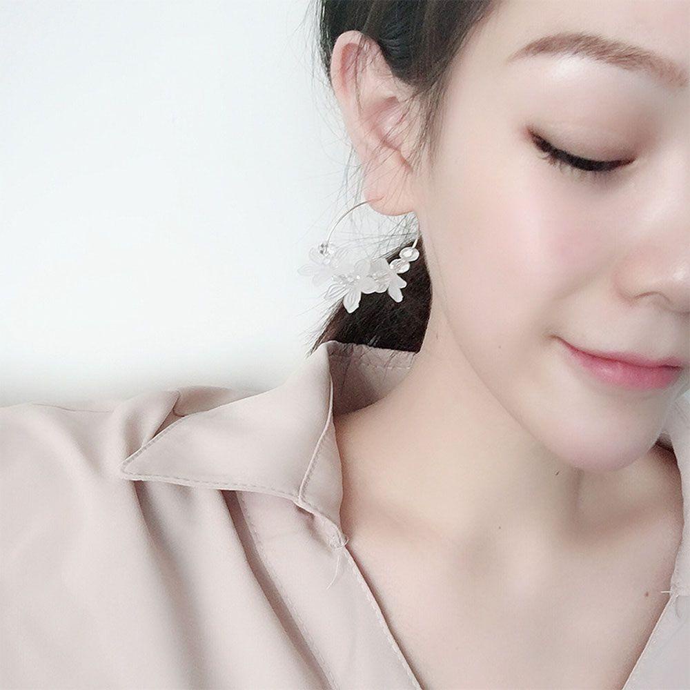 Bông Tai Acrylic Hình Cánh Hoa Xinh Xắn Thời Trang Cho Nữ|Trang Sức Vòng Cổ