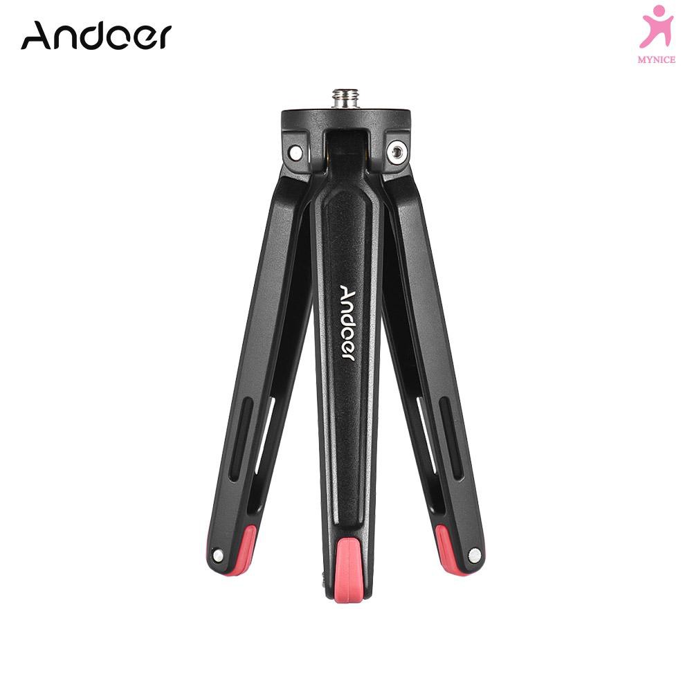 Giá đỡ ba chân mini cầm tay Andoer bằng hợp kim nhôm tải trọng 11lbs cho máy ảnh Canon Nikon chất lượng