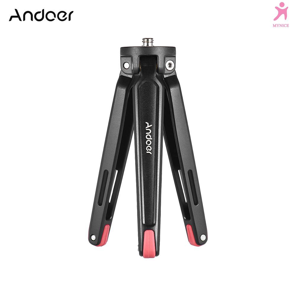 Giá đỡ ba chân mini cầm tay Andoer bằng hợp kim nhôm tải trọng 11Lbs cho máy ảnh Canon Nikon