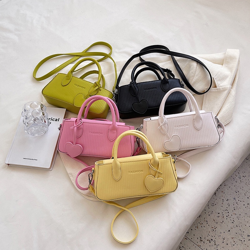 Túi Đeo Chéo Hình Vuông Nhỏ Họa Tiết Kẻ Sọc Dọc Chất Lượng Cao Cho Nữ