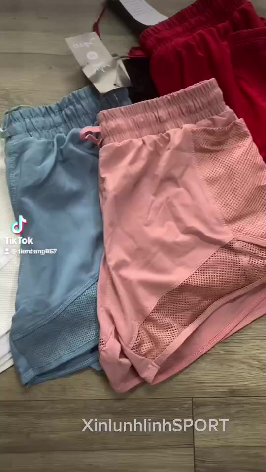 Quần Đùi Thể Thao GYM_Yoga_aerobic hai lớp có túi dựng điện thoại ( mẫu túi lưới) | BigBuy360 - bigbuy360.vn