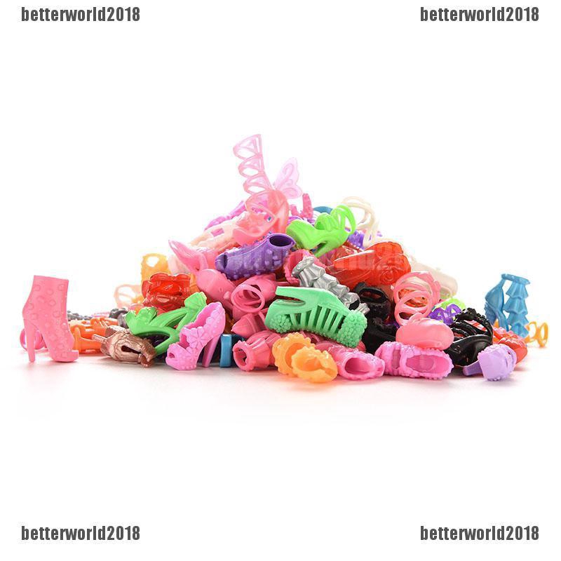 Bộ Giày Cao Gót Thời Trang Cho Búp Bê Barbie 15 / 30 / 60 / 15% Mã 150K