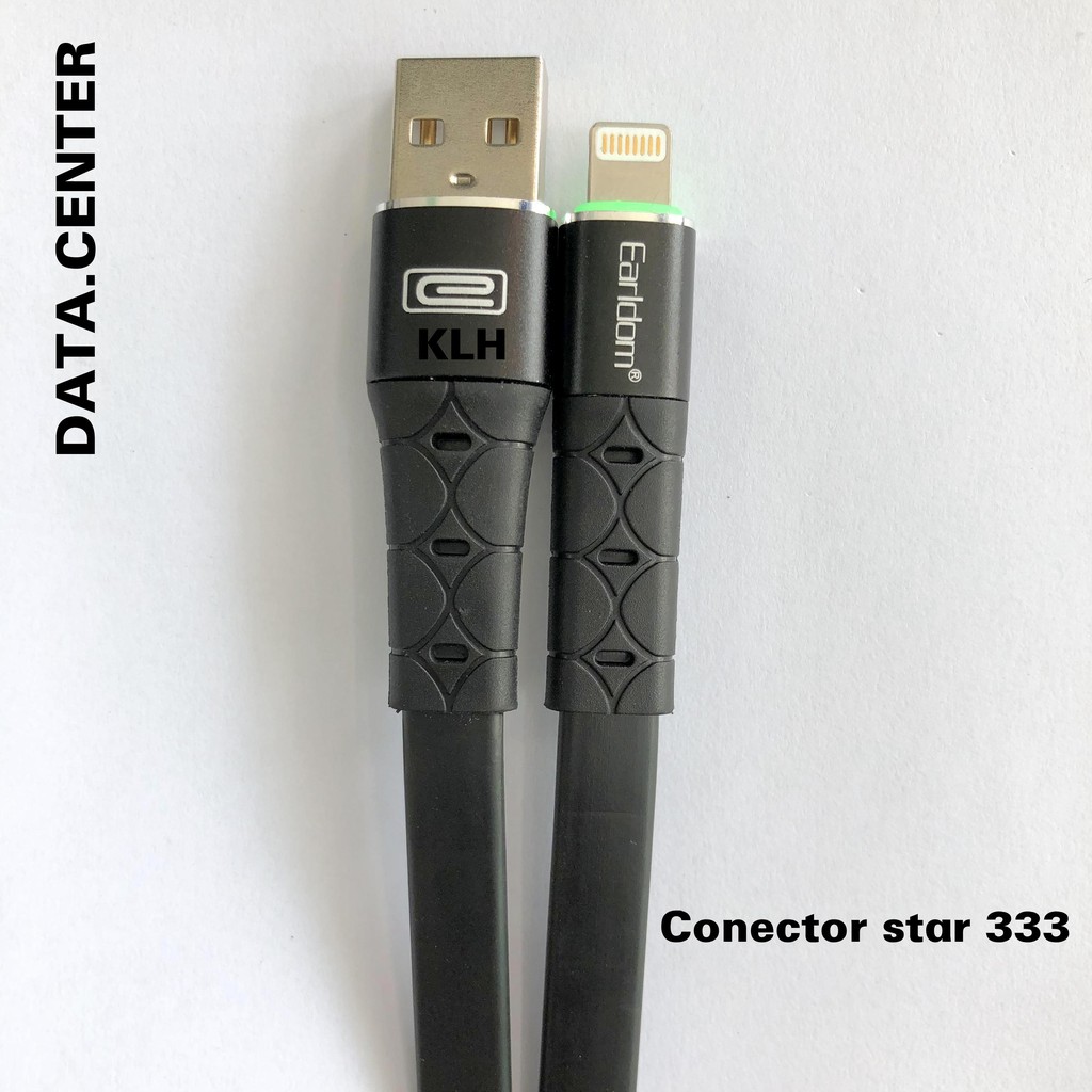 Cáp Sạc Nhanh 3A Có Đèn LED báo Earldom081 Tương thích Iphone, Samsung, Oppo, TypeC