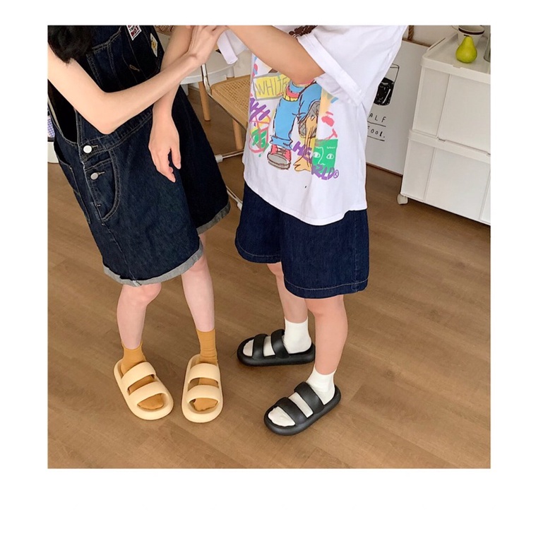 Dép xỏ ngón quai ngang đế bánh mì chống trượt Unisex cho cả nam và nữ kèm ảnh thật