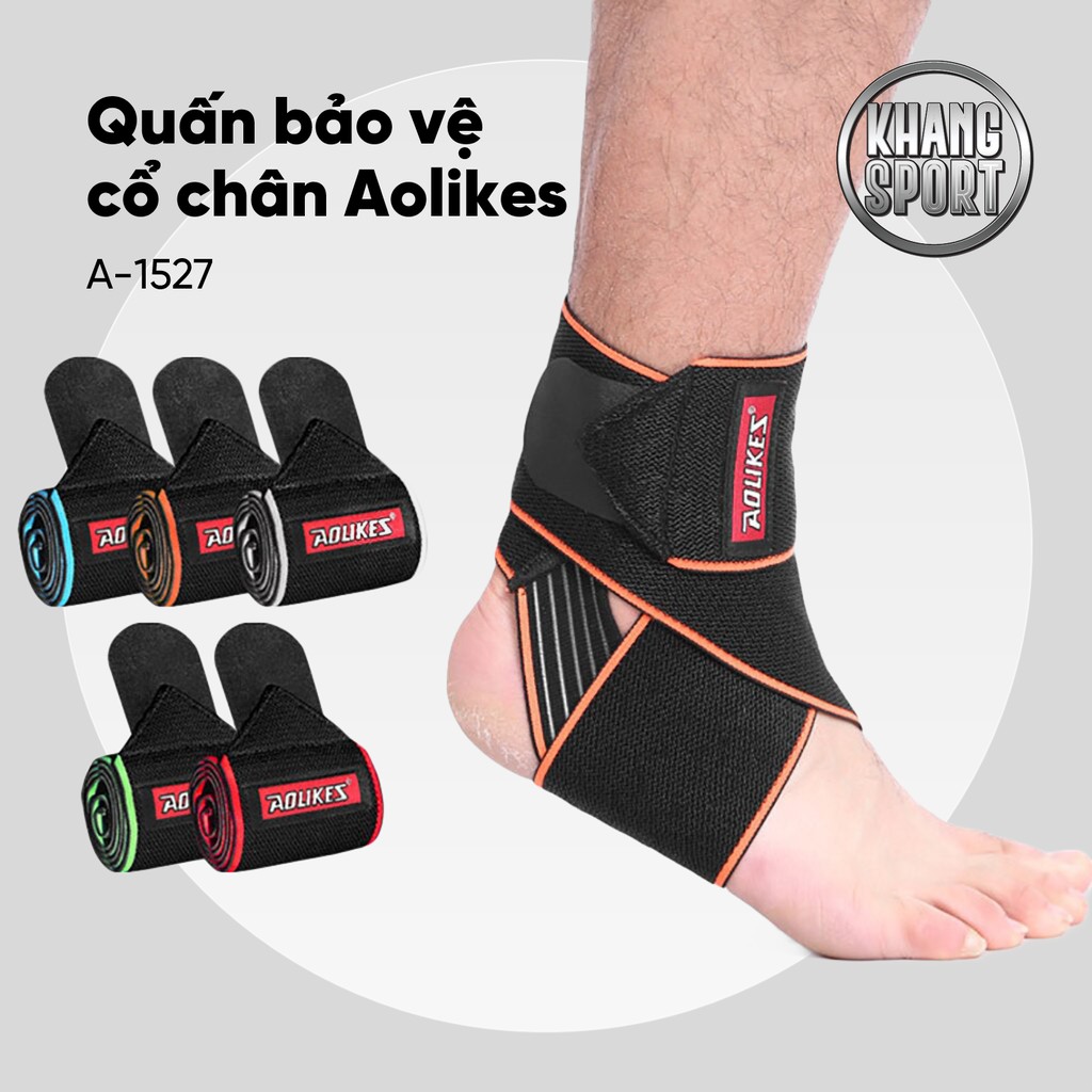 Băng Quấn Bảo Vệ Cổ Chân Aolikes A-1527 | Quấn Cổ Chân Tập Gym Chính Hãng Cao Cấp