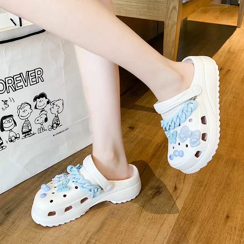 [Có sẵn] Bộ hình gắn dép Pastel 3D - Sticker gắn dép Crocs siêu dễ thương