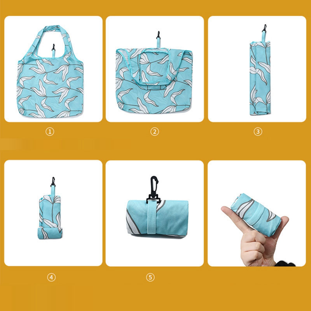 Túi Mua Sắm Dạng Gập Cỡ Lớn Chất Liệu Polyester Thân Thiện Với Môi Trường Có Thể Gấp Gọn Tiện Dụng