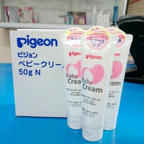 [Hàng Nhật] Kem nẻ Pigeon Baby Cream 50G dưỡng ẩm cho bé (Japan)