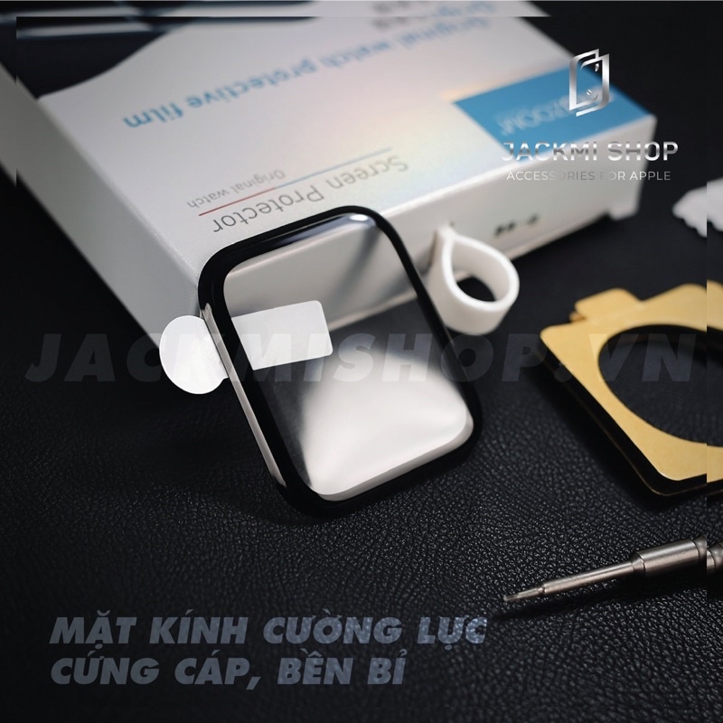 Cường lực Kuzoom cho màn hình đồng hồ thông minh aw series 1 2 3 4 5 6 se 7 8 38mm 40mm 41mm 42mm 44mm 45mm 49mm