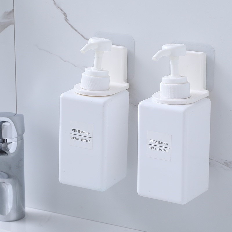 Móc Dán Tường Treo Chai Dầu Gội, Sữa Tắm, Nước Rửa Tay Siêu Tiện Lợi