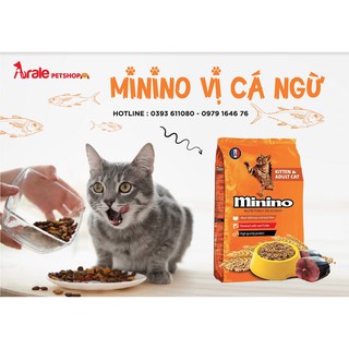 THỨC ĂN MININO CHO MÈO VỊ CÁ NGỪ 1,3 KG