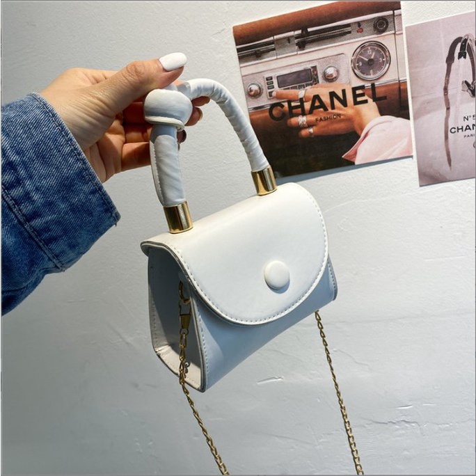 Túi xách nữ mini đựng son phấn tay xách thắt nút kiểu dáng lạ Capucha T131