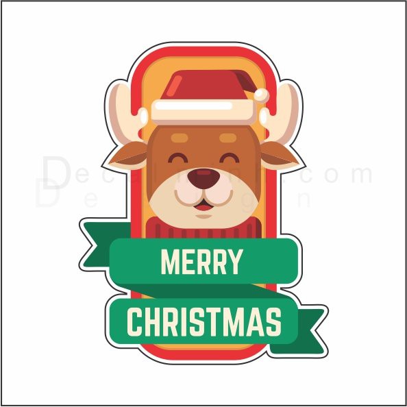 Decal sticker logo dán trang trí dịp Giáng Sinh Noel cho nhà và cửa hàng