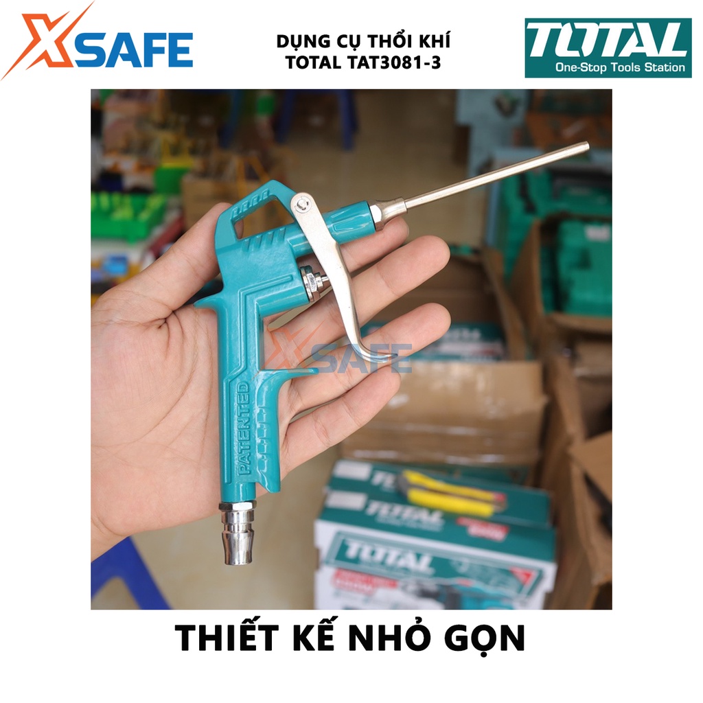 Dụng cụ thổi khí TOTAL TAT3081-3 Súng xịt thổi khí, chiều dài ống khí 80mm, khớp nối kiểu Nhật Bản - Chính hãng [XSAFE]